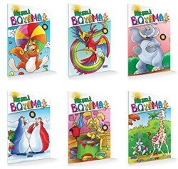 Neşeli Boyama Serisi 6 Kitap Takım - Mavi Göl Yayınları