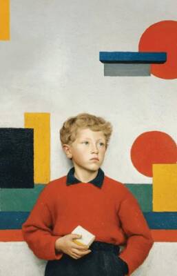 Nesin Defter Çizgili - Maleviç Tarzında - 1