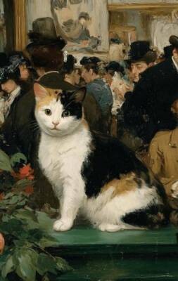 Nesin Defter Çizgili - Manet Tarzında - 1