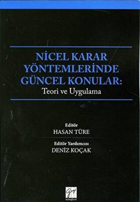 Nicel Karar Yöntemlerinde Güncel Konular - 1