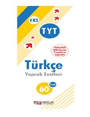 Nitelik Yayınları Nitelik Yaprak Test YKS TYT Türkçe - 1