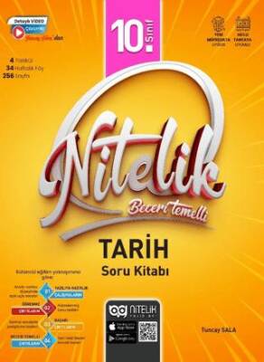Nitelik Yayınları Nitelik 10. Sınıf Tarih Beceri Temelli Soru Kitabı - 1