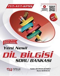 Nitelik Yayınları Nitelik YKS TYT AYT KPSS Yeni Nesil Dil Bilgisi Soru Bankası Video Çözümlü - Nitelik Yayınları