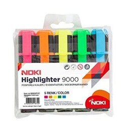 Noki Fosforlu Kalem 5 Li Pvc - Noki