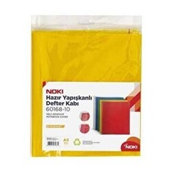 Noki Hazır Yapışkanlı Kitap Kabı 10Lu Sarı - Noki