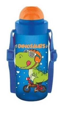 Noki Kıds Su Matarası Tritan Pipetli Kapak Soft Touch Askılı 500Ml - Mavi - 1