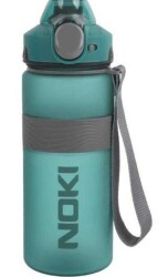 Noki Su Matarası Tritan Auto Kapak Soft Touch Silikon Bantlı Askılı 750 Ml - Yeşil - Noki