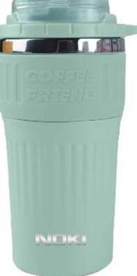 Noki T-0141 Premıum İçi Seramik Yüzey Çelik Kahve Kupası 500Ml Yeşil - 1