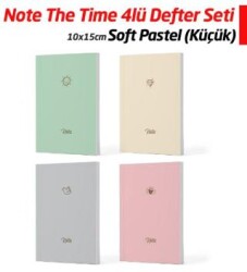 Note The Time 4lü Defter Set Soft Pastel Küçük - Note The Time