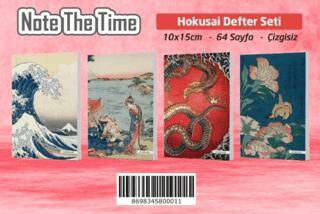 Note The Time Hokushai 4Lü Defter Seti 10x15 64 Sayfa Çizgisiz - 1