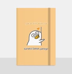 Note The Time Sert Kapak Lastikli Not Defteri - Note The Time