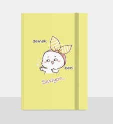 Note The Time Sert Kapak Lastikli Not Defteri - Note The Time