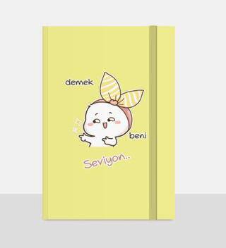 Note The Time Sert Kapak Lastikli Not Defteri - 1