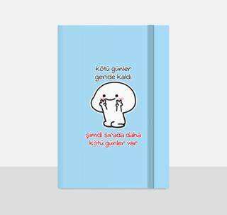 Note The Time Sert Kapak Lastikli Not Defteri - 1