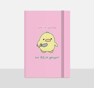 Note The Time Sert Kapak Lastikli Not Defteri - 1