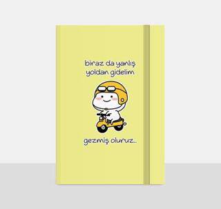 Note The Time Sert Kapak Lastikli Not Defteri - 1