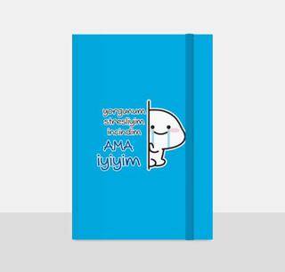 Note The Time Sert Kapak Lastikli Not Defteri - 1