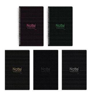 Notte Spiralli Plastik Kapak A4 Black 100 Yaprak Çizgili - 1