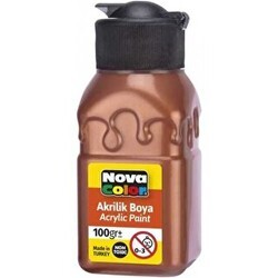 Nova Color Akrilik Boya Şişe 100Gr Bakır - Nova Color