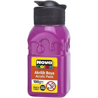 Nova Color Akrilik Boya Şişe 100Gr Fuşya - 1