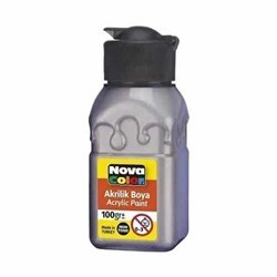 Nova Color Akrilik Boya Şişe 100Gr Gri - Nova Color