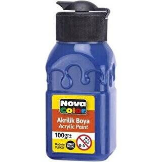 Nova Color Akrilik Boya Şişe 100Gr Lacivert - 1