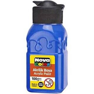 Nova Color Akrilik Boya Şişe 100Gr Mavi - 1