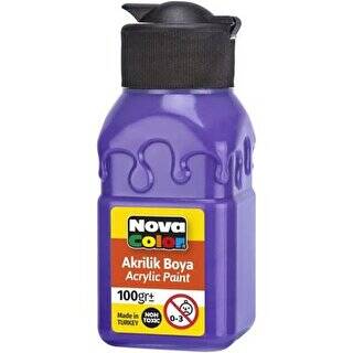 Nova Color Akrilik Boya Şişe 100Gr Mor - 1