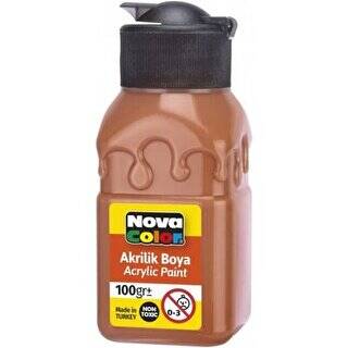 Nova Color Akrilik Boya Şişe 100Gr Terrakota - 1