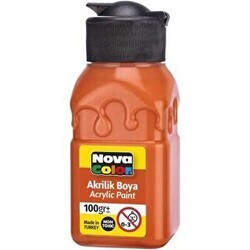 Nova Color Akrilik Boya Şişe 100Gr Turuncu - Nova Color