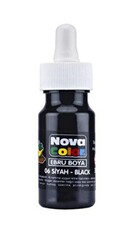 Nova Color Ebru Boya Şişe Siyah - Nova Color