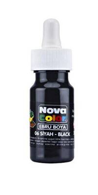 Nova Color Ebru Boya Şişe Siyah - 1