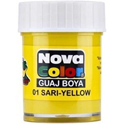 Nova Color Guaj Boya Şişe Sarı - Nova Color