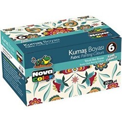 Nova Color Kumaş Boyası Şişe 6`lı - Nova Color