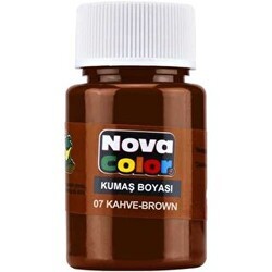 Nova Color Kumaş Boyası Şişe Kahve - Nova Color