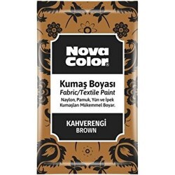 Nova Color Kumaş Boyası Toz Kahve 12Gr - Nova Color