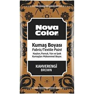 Nova Color Kumaş Boyası Toz Kahve 12Gr - 1