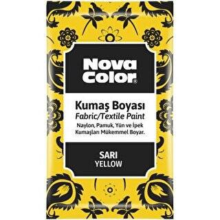 Nova Color Kumaş Boyası Toz Sarı 12Gr - 1