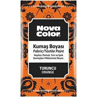 Nova Color Kumaş Boyası Toz Turuncu 12Gr - 1