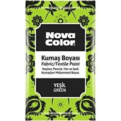 Nova Color Kumaş Boyası Toz Yeşil 12Gr - Nova Color