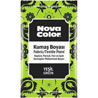 Nova Color Kumaş Boyası Toz Yeşil 12Gr - 1