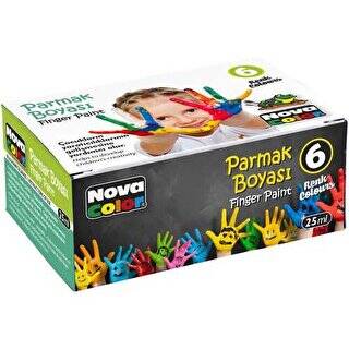Nova Color Parmak Boyası 6Lı - 1