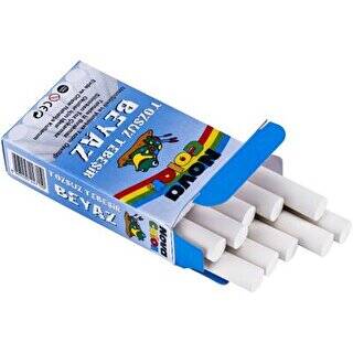 Nova Color Tozsuz Tebeşir Beyaz 10lu - 1