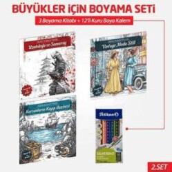 NTT 3 Kitap + Boyama Kalemi Büyükler İçin Boyama 2. Set - Note The Time
