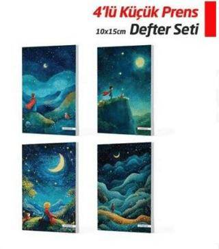 NTT - 4`lü 10x15 Defter Seti - Küçük Prens - 1