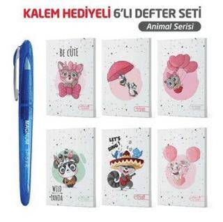 NTT - Magnum Jel Kalem Hediyeli 6 lı Defter - Animals - 1