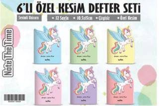 NTT - Özel Kesim Defter - 6`lı Set Unicorn - 1