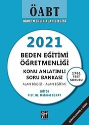 Gazi Kitabevi ÖABT 2021 Beden Eğitimi Öğretmenliği Konu Anlatımlı Soru Bankası - Gazi Kitabevi