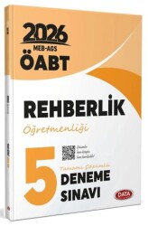 ÖABT 2026 Rehberlik Öğretmenliği Tamamı Çözümlü 5 Deneme Sınavı - Data Yayınları