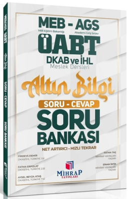 ÖABT MEB-AGS Din Kültürü ve Ahlak Bilgisi Öğretmenliği Altın Bilgi Soru Cevap Soru Bankası - 1